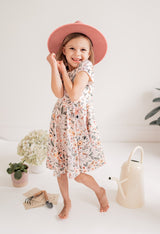 Organic Cotton Amelia Floral Twirl Dress For Spring